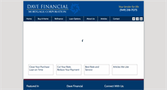Desktop Screenshot of davefinancial.com
